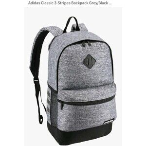 Adidas Backpack Gray/Black Shoulder Strap Utility Pockets.   New